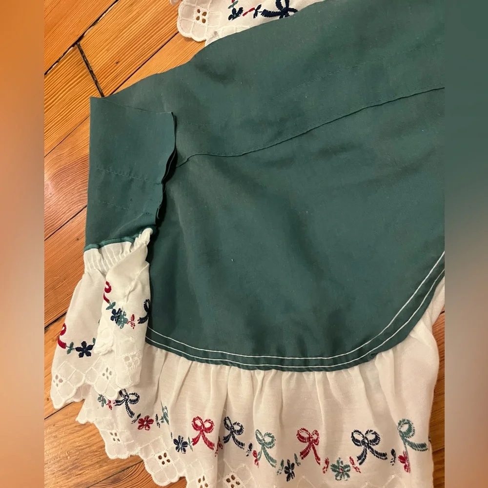 Vintage Embroidered Ruffled Valances